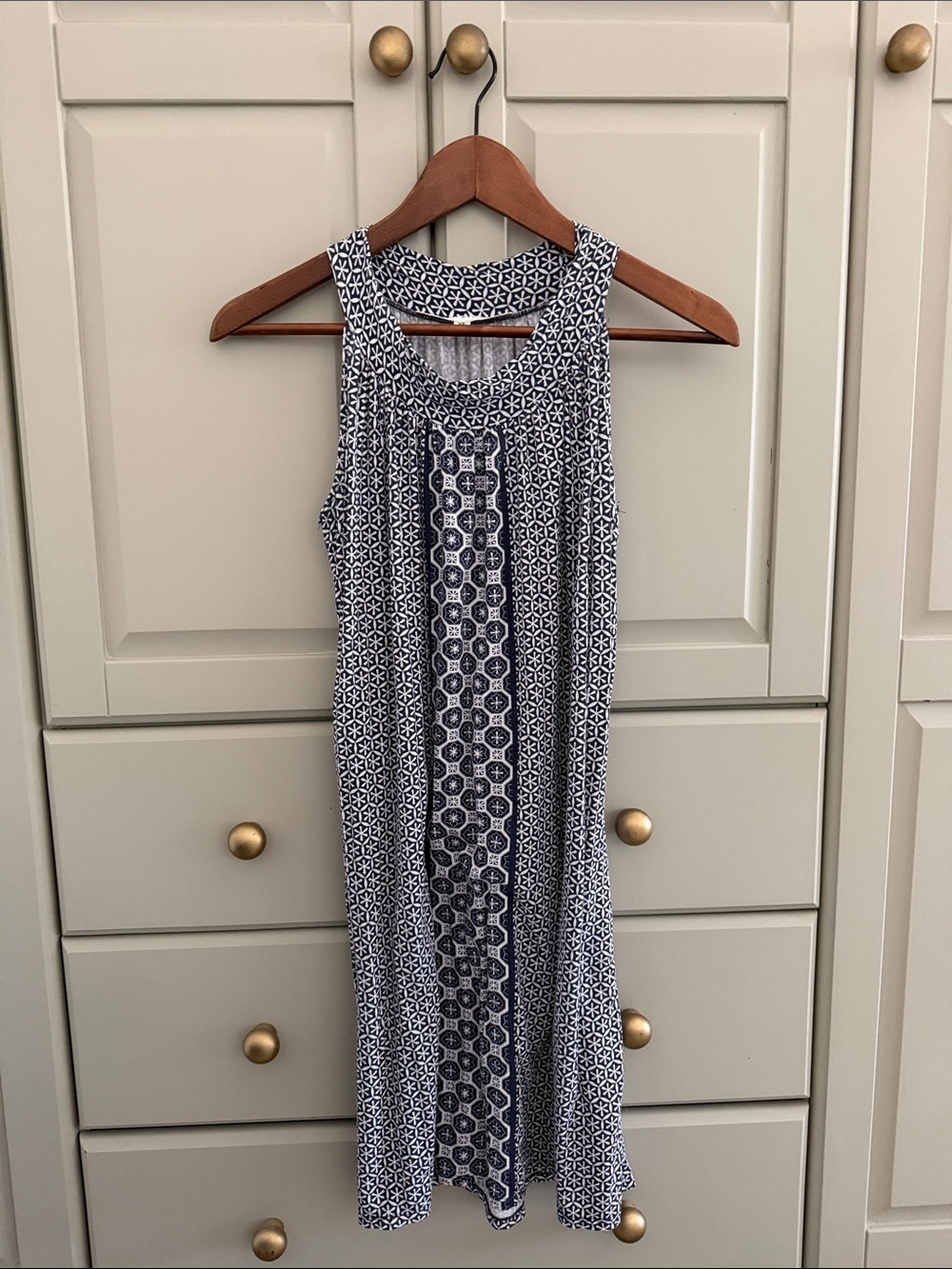 Max Studio SNavy and White Dress